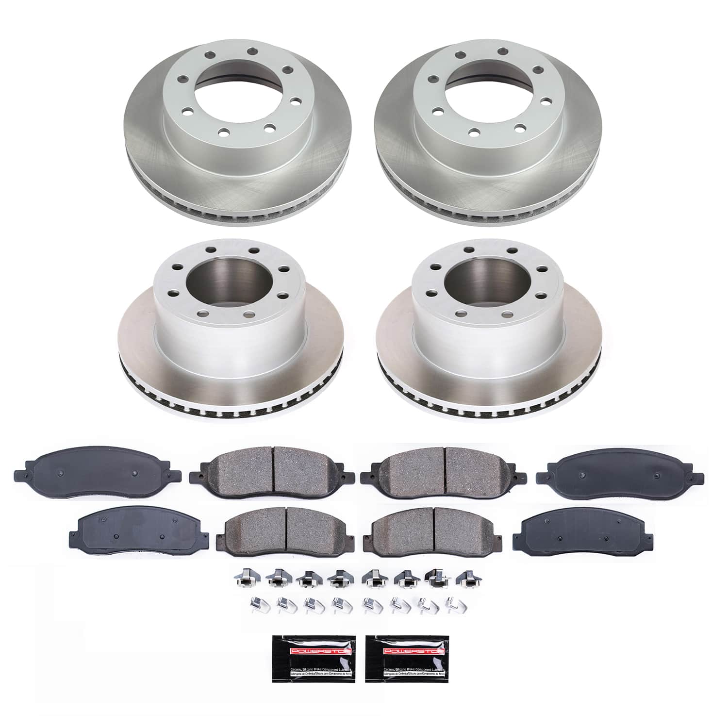 Power Stop SC1782 - Front And Rear Z17 Evolution Pad And Semi-Coated Rotor Kit vehicle fitment brake part
