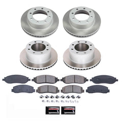 Power Stop SC1782 - Front And Rear Z17 Evolution Pad And Semi-Coated Rotor Kit vehicle fitment brake part