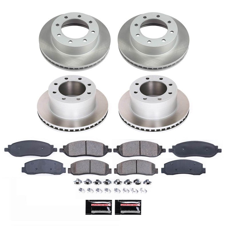 Power Stop SC1782 - Front And Rear Z17 Evolution Pad And Semi-Coated Rotor Kit vehicle fitment brake part