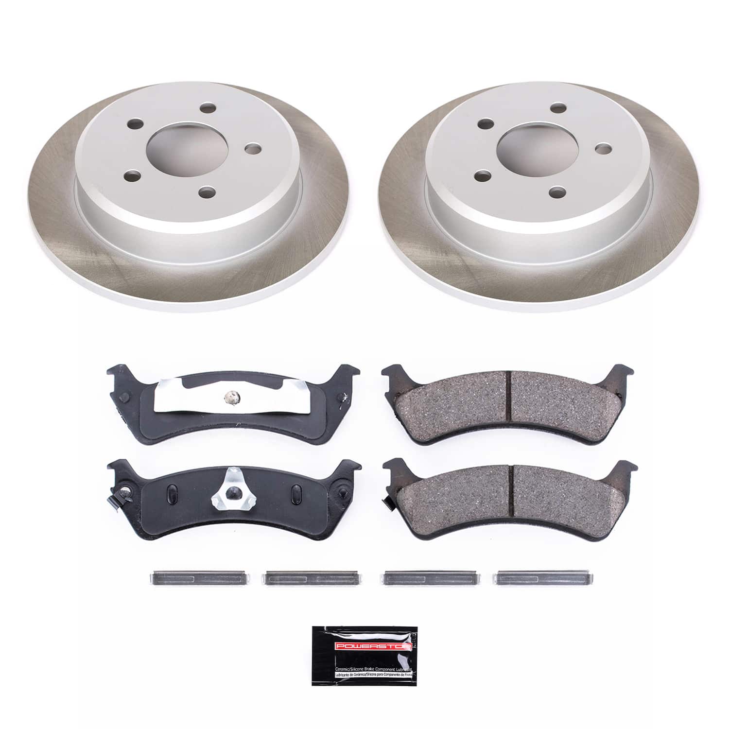 Power Stop SC1858 - Rear Z17 Evolution Pad And Semi-Coated Rotor Kit vehicle fitment brake part
