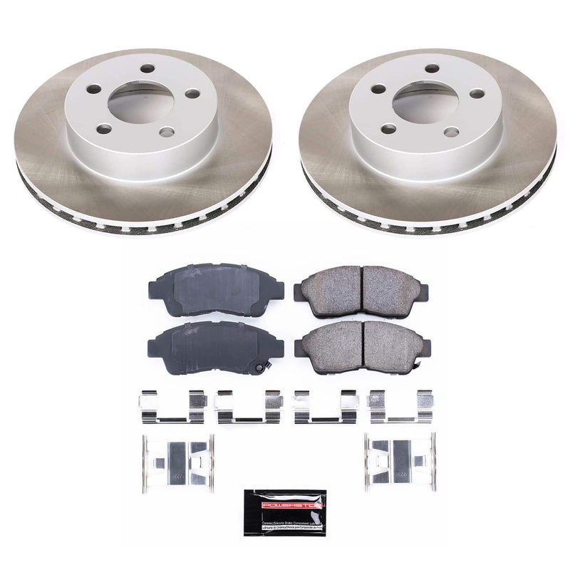 Power Stop SC1860 - Front Z17 Evolution Pad And Semi-Coated Rotor Kit vehicle fitment brake part