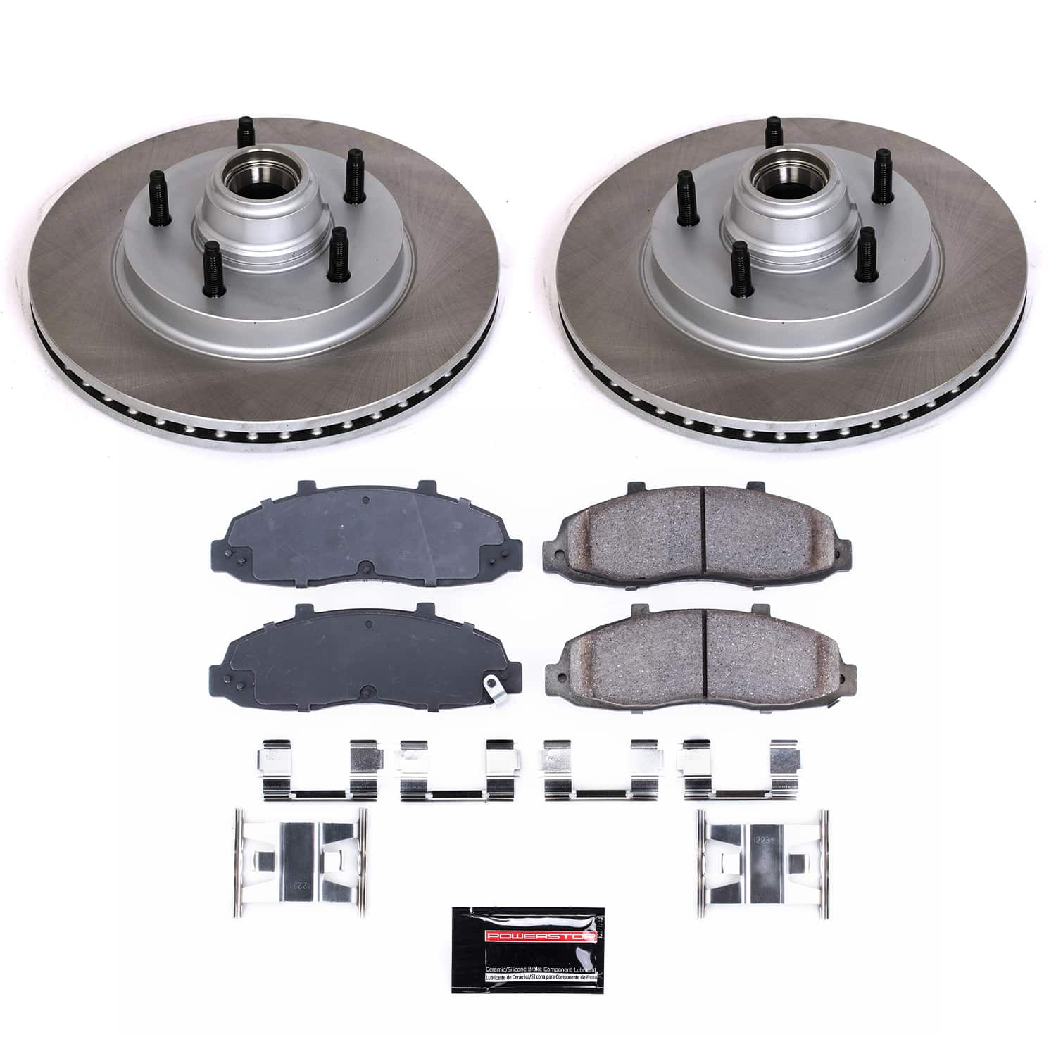 Power Stop SC1863 - Front Z17 Evolution Pad And Semi-Coated Rotor Kit vehicle fitment brake part