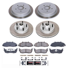 Power Stop SC1864 - Front And Rear Z17 Evolution Pad And Semi-Coated Rotor Kit vehicle fitment brake part