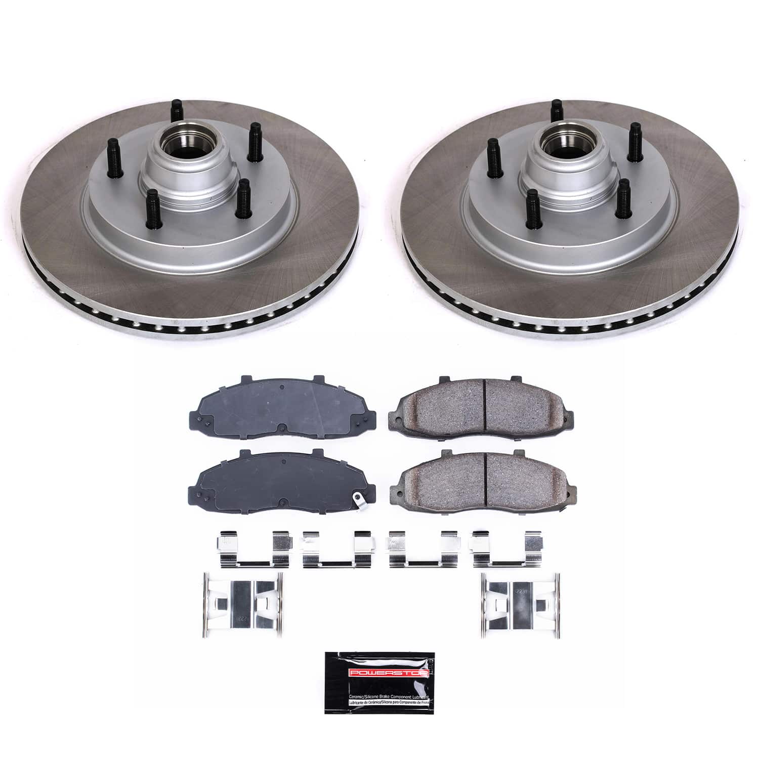Power Stop SC1865 - Front Z17 Evolution Pad And Semi-Coated Rotor Kit vehicle fitment brake part