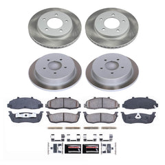 Power Stop SC1867 - Front And Rear Z17 Evolution Pad And Semi-Coated Rotor Kit vehicle fitment brake part