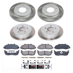 Power Stop SC1868 - Front And Rear Z17 Evolution Pad And Semi-Coated Rotor Kit vehicle fitment brake part