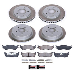 Power Stop SC1870 - Front And Rear Z17 Evolution Pad And Semi-Coated Rotor Kit vehicle fitment brake part