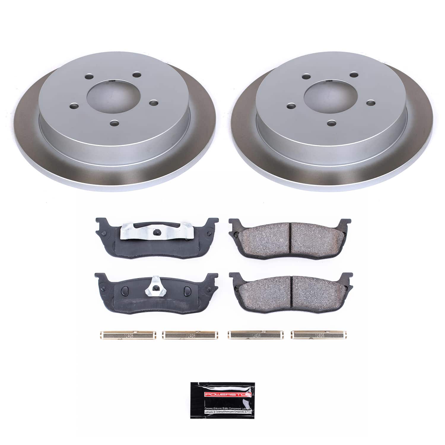 Power Stop SC1872 - Rear Z17 Evolution Pad And Semi-Coated Rotor Kit vehicle fitment brake part