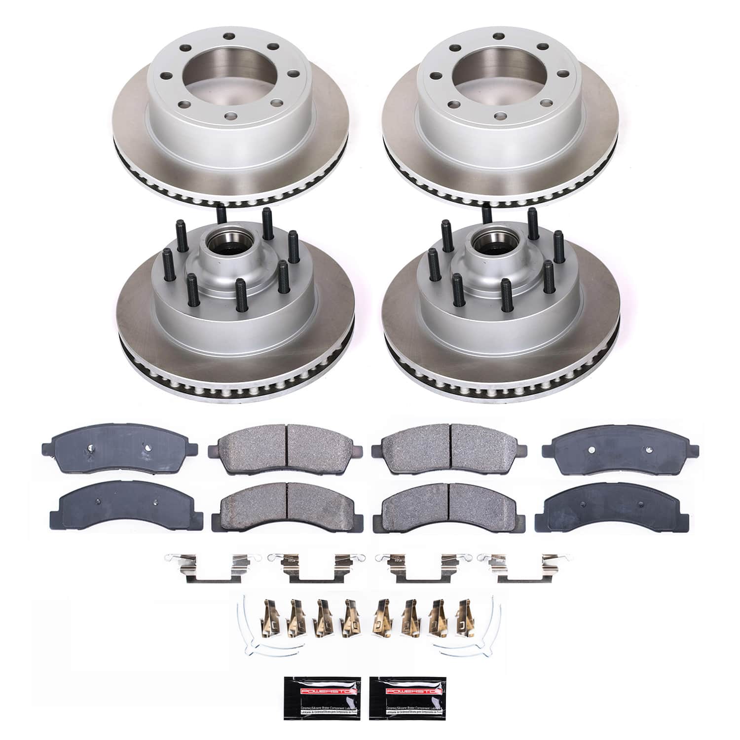 Power Stop SC1894 - Front And Rear Z17 Evolution Pad And Semi-Coated Rotor Kit vehicle fitment brake part