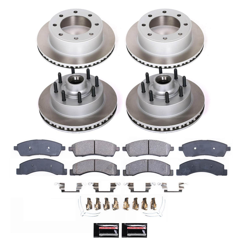 Power Stop SC1894 - Front And Rear Z17 Evolution Pad And Semi-Coated Rotor Kit vehicle fitment brake part