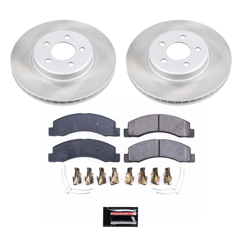 Power Stop SC1905 - Front Z17 Evolution Pad And Semi-Coated Rotor Kit vehicle fitment brake part