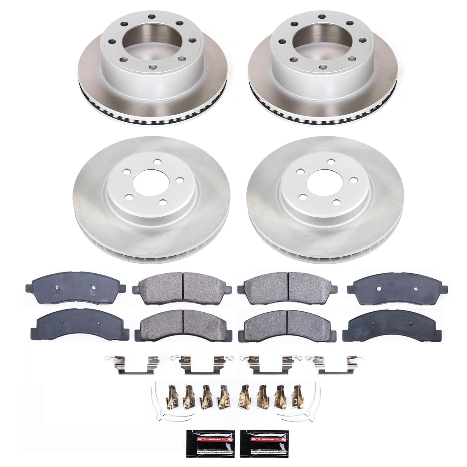 Power Stop SC1906 - Front And Rear Z17 Evolution Pad And Semi-Coated Rotor Kit vehicle fitment brake part