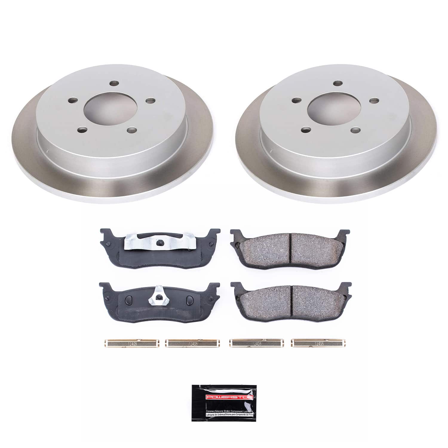 Power Stop SC1913 - Rear Z17 Evolution Pad And Semi-Coated Rotor Kit vehicle fitment brake part