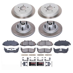 Power Stop SC1915 - Front And Rear Z17 Evolution Pad And Semi-Coated Rotor Kit vehicle fitment brake part