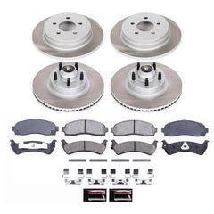 Power Stop SC1921 - Front And Rear Z17 Evolution Pad And Semi-Coated Rotor Kit vehicle fitment brake part