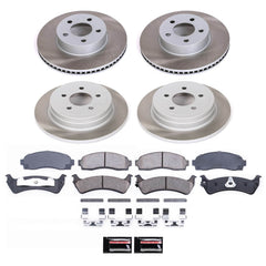 Power Stop SC1924 - Front And Rear Z17 Evolution Pad And Semi-Coated Rotor Kit vehicle fitment brake part