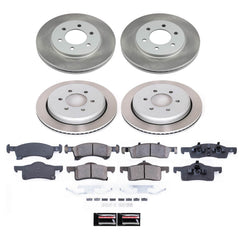 Power Stop SC1934 - Front And Rear Z17 Evolution Pad And Semi-Coated Rotor Kit vehicle fitment brake part