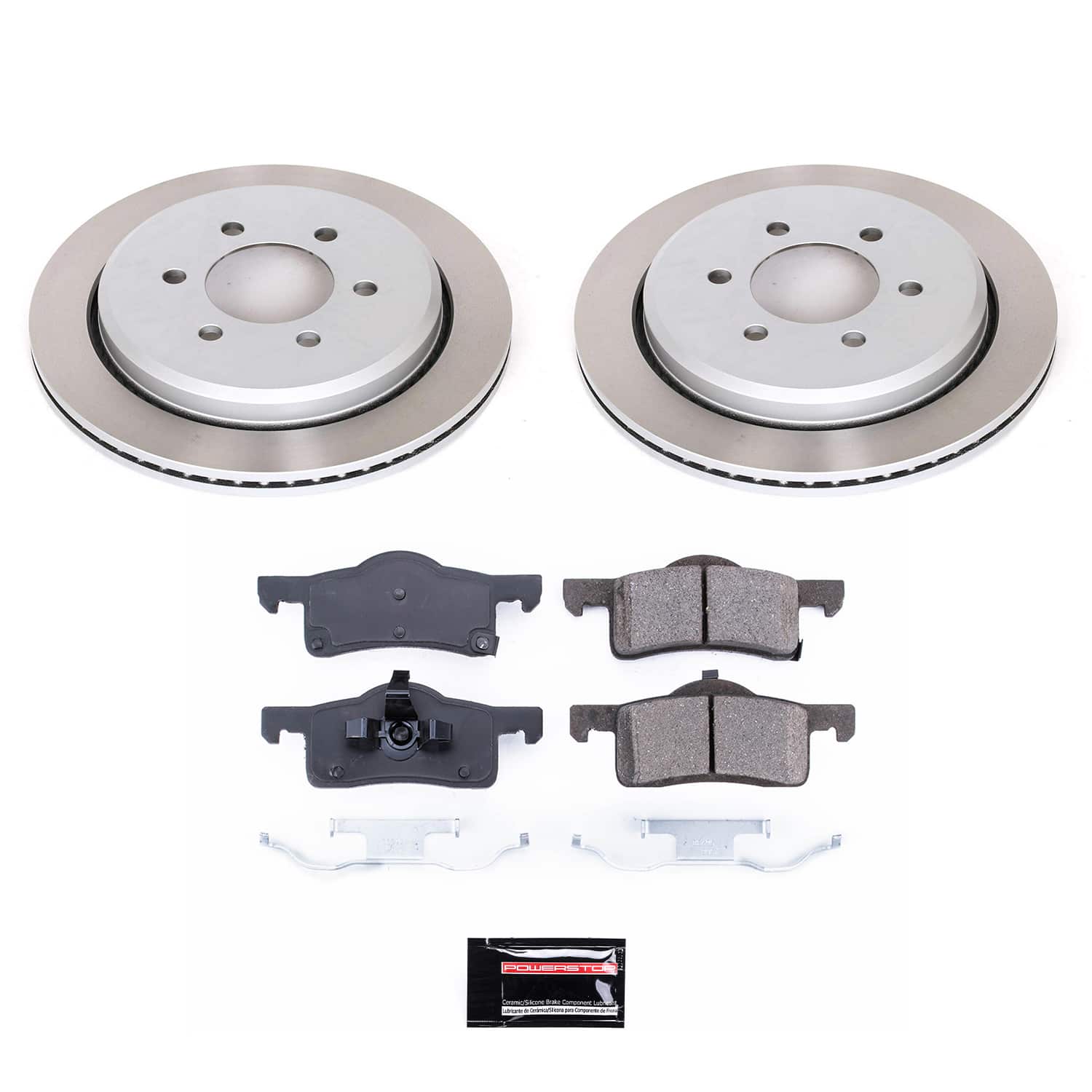Power Stop SC1935 - Rear Z17 Evolution Pad And Semi-Coated Rotor Kit vehicle fitment brake part