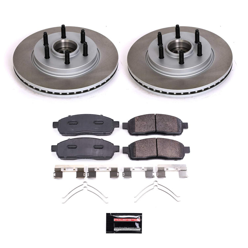 Power Stop SC1939 - Front Z17 Evolution Pad And Semi-Coated Rotor Kit vehicle fitment brake part