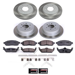 Power Stop SC1944 - Front And Rear Z17 Evolution Pad And Semi-Coated Rotor Kit vehicle fitment brake part