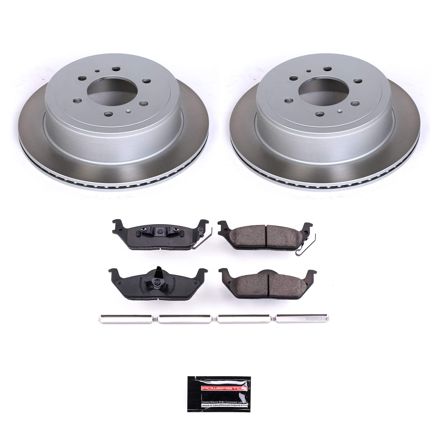 Power Stop SC1950 - Rear Z17 Evolution Pad And Semi-Coated Rotor Kit vehicle fitment brake part