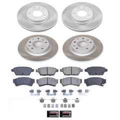 Power Stop SC200 - Front And Rear Z17 Evolution Pad And Semi-Coated Rotor Kit vehicle fitment brake part