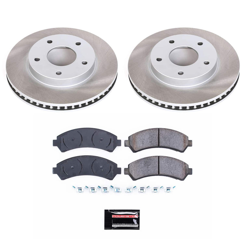 Power Stop SC2004 - Front Z17 Evolution Pad And Semi-Coated Rotor Kit vehicle fitment brake part