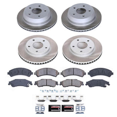 Power Stop SC2006 - Front And Rear Z17 Evolution Pad And Semi-Coated Rotor Kit vehicle fitment brake part