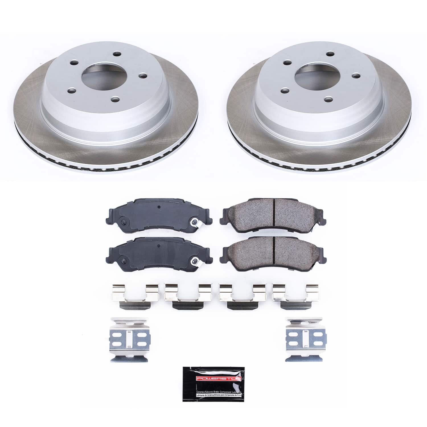 Power Stop SC2008 - Rear Z17 Evolution Pad And Semi-Coated Rotor Kit vehicle fitment brake part