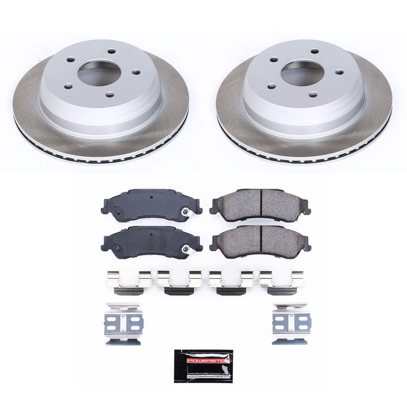 Power Stop SC2008 - Rear Z17 Evolution Pad And Semi-Coated Rotor Kit vehicle fitment brake part
