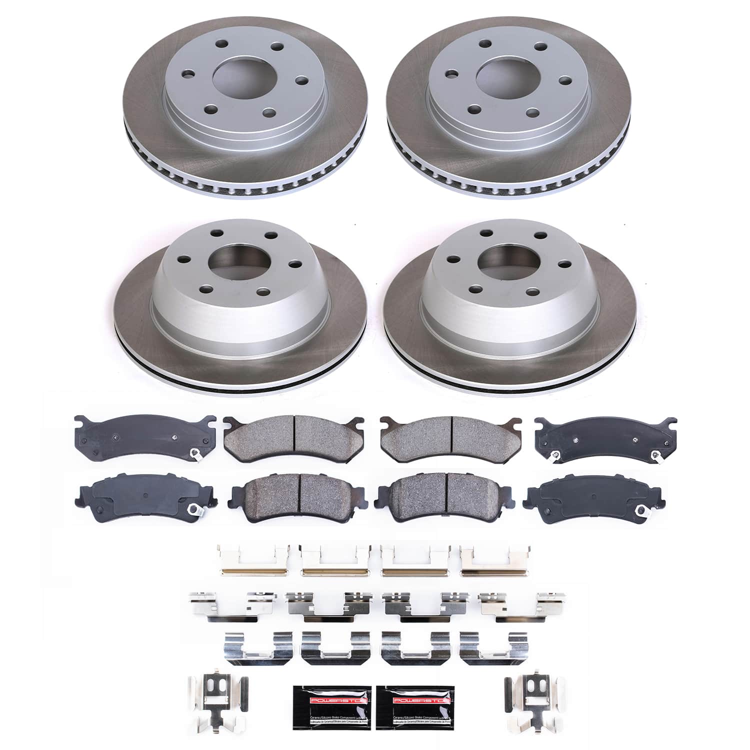Power Stop SC2010 - Front And Rear Z17 Evolution Pad And Semi-Coated Rotor Kit vehicle fitment brake part