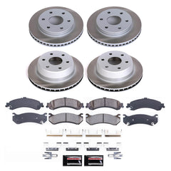 Power Stop SC2015 - Front And Rear Z17 Evolution Pad And Semi-Coated Rotor Kit vehicle fitment brake part