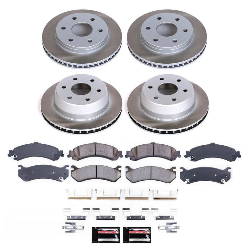 Power Stop SC2015 - Front And Rear Z17 Evolution Pad And Semi-Coated Rotor Kit vehicle fitment brake part