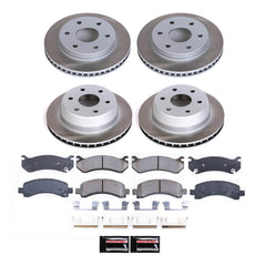 Power Stop SC2016 - Front And Rear Z17 Evolution Pad And Semi-Coated Rotor Kit vehicle fitment brake part