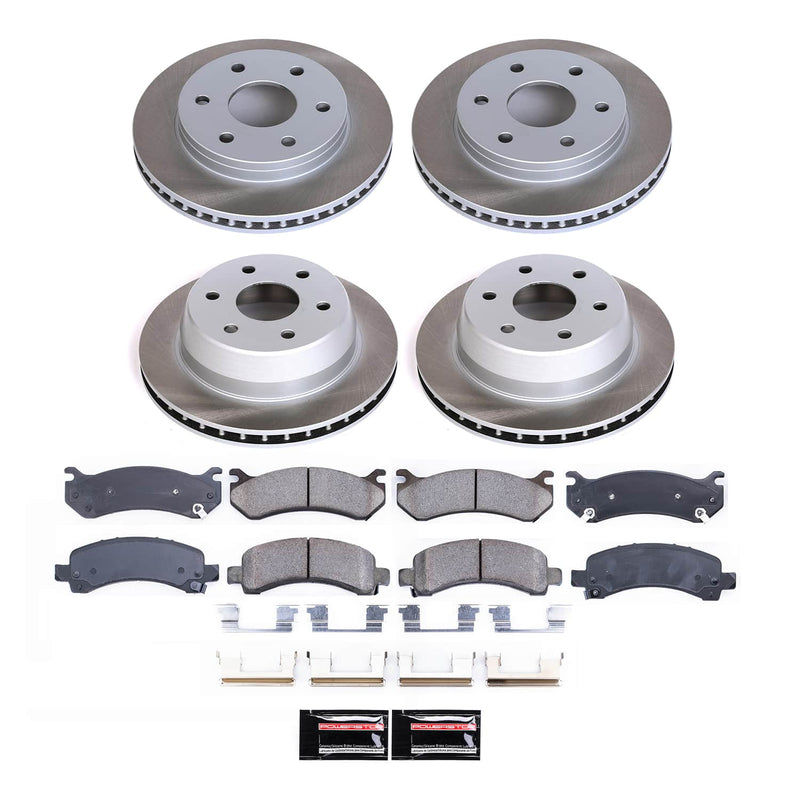 Power Stop SC2016 - Front And Rear Z17 Evolution Pad And Semi-Coated Rotor Kit vehicle fitment brake part