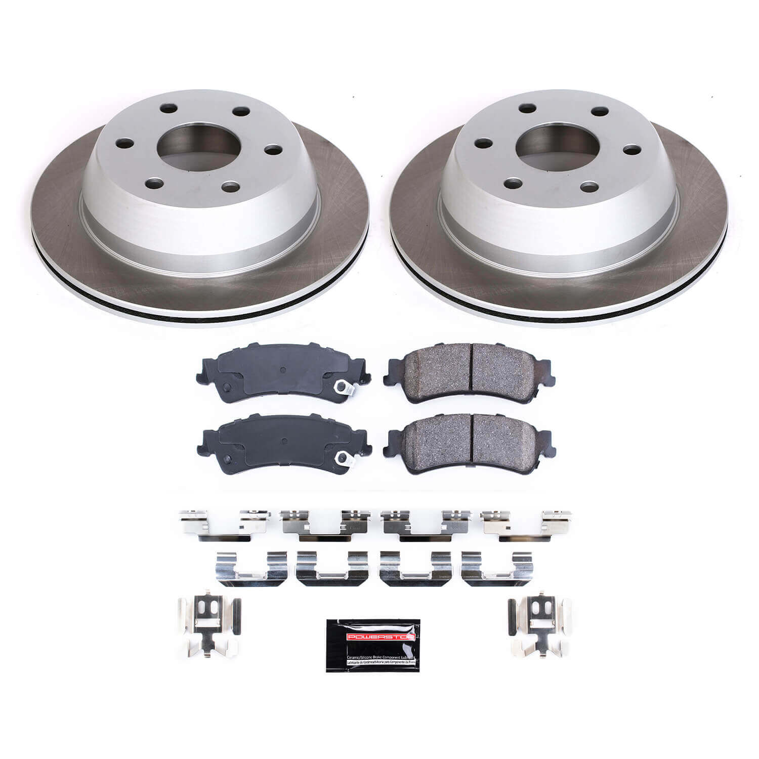 Power Stop SC2018 - Rear Z17 Evolution Pad And Semi-Coated Rotor Kit vehicle fitment brake part