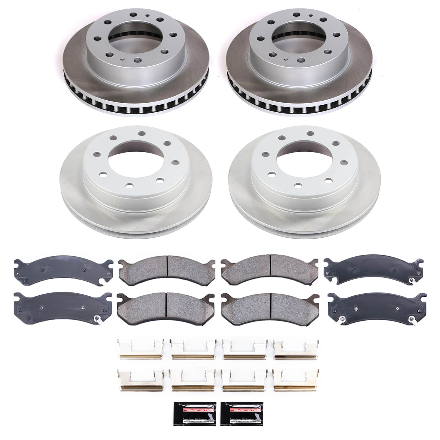 Power Stop SC2023 - Front And Rear Z17 Evolution Pad And Semi-Coated Rotor Kit vehicle fitment brake part
