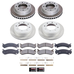 Power Stop SC2023 - Front And Rear Z17 Evolution Pad And Semi-Coated Rotor Kit vehicle fitment brake part