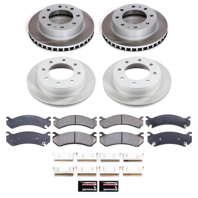 Power Stop SC2023 - Front And Rear Z17 Evolution Pad And Semi-Coated Rotor Kit vehicle fitment brake part