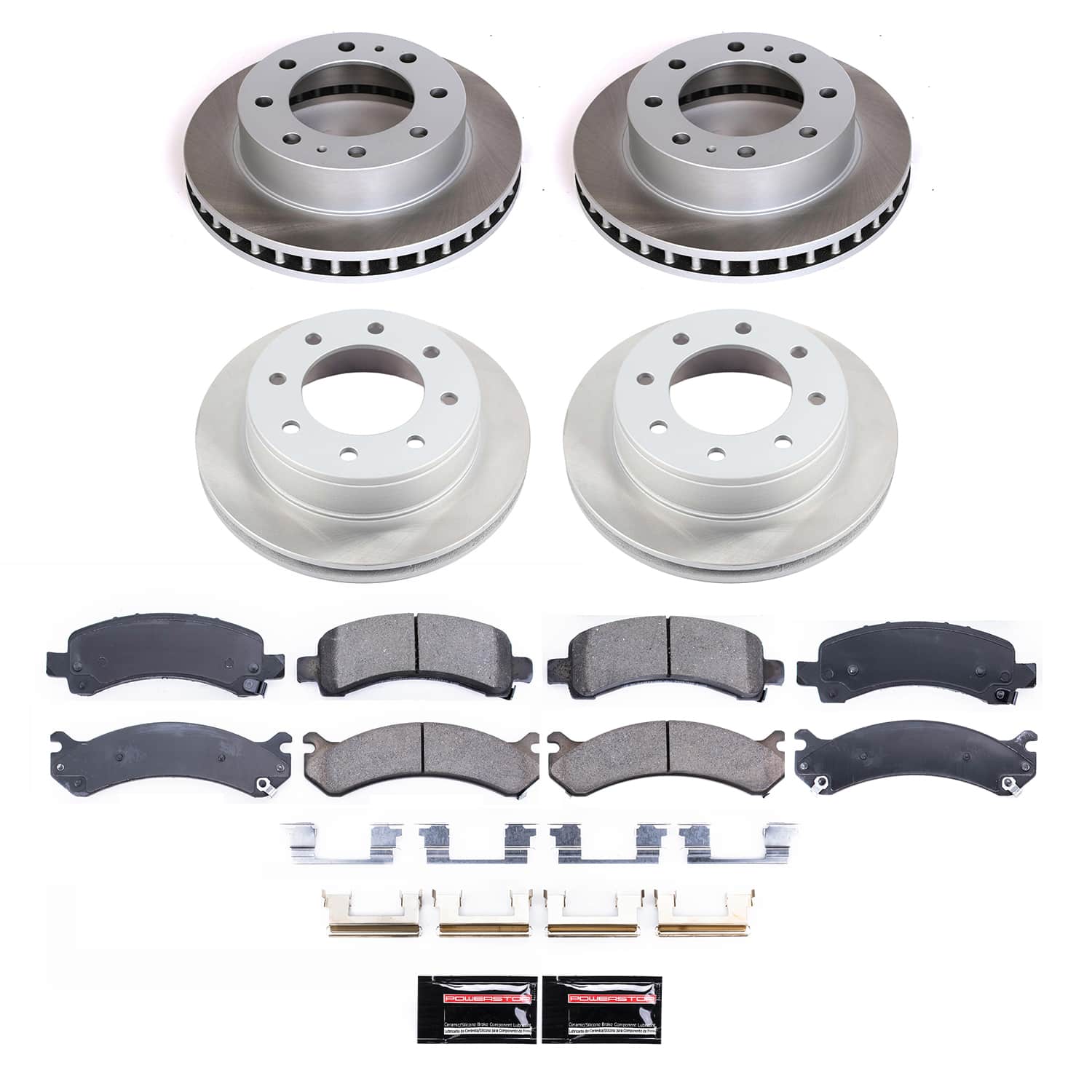 Power Stop SC2025 - Front And Rear Z17 Evolution Pad And Semi-Coated Rotor Kit vehicle fitment brake part