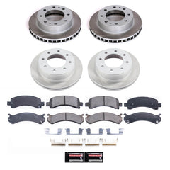 Power Stop SC2025 - Front And Rear Z17 Evolution Pad And Semi-Coated Rotor Kit vehicle fitment brake part