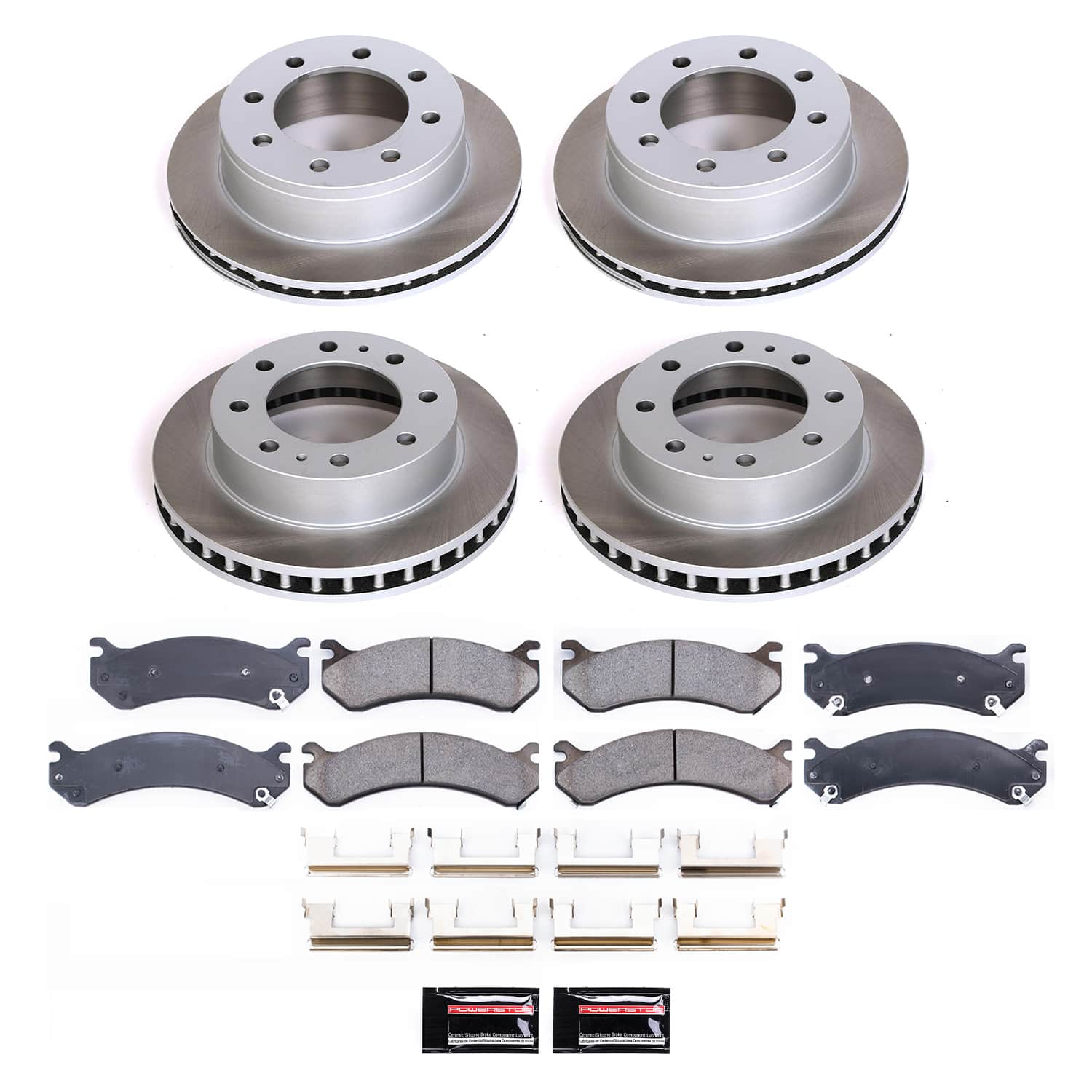 Power Stop SC2027 - Front And Rear Z17 Evolution Pad And Semi-Coated Rotor Kit vehicle fitment brake part