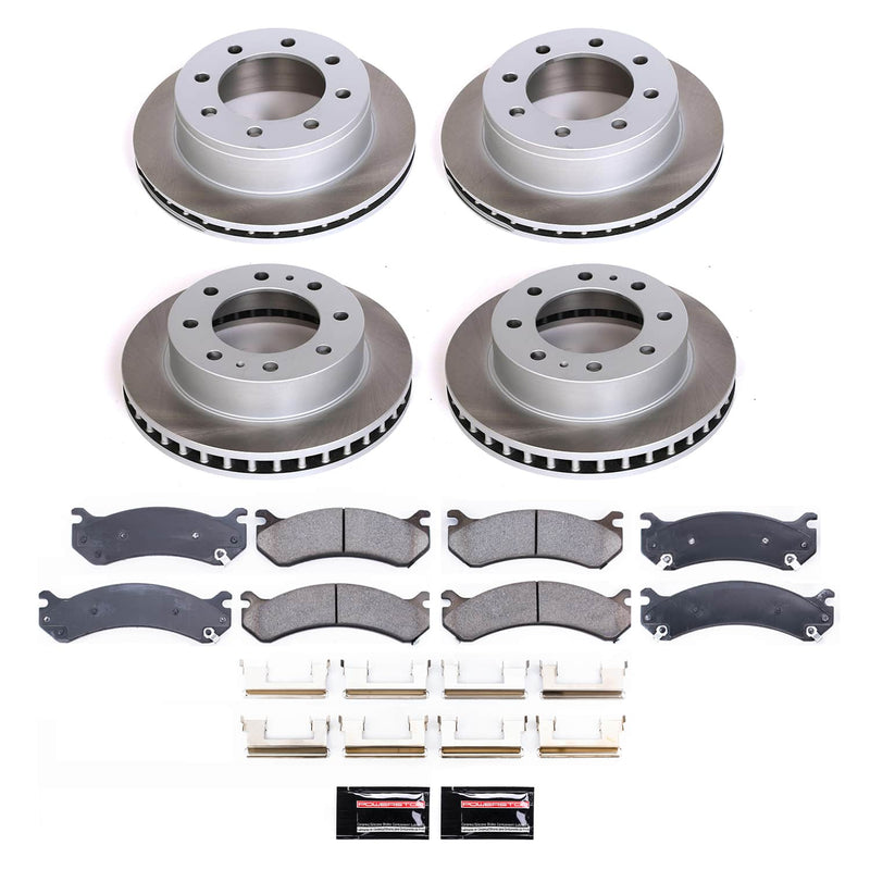 Power Stop SC2027 - Front And Rear Z17 Evolution Pad And Semi-Coated Rotor Kit vehicle fitment brake part