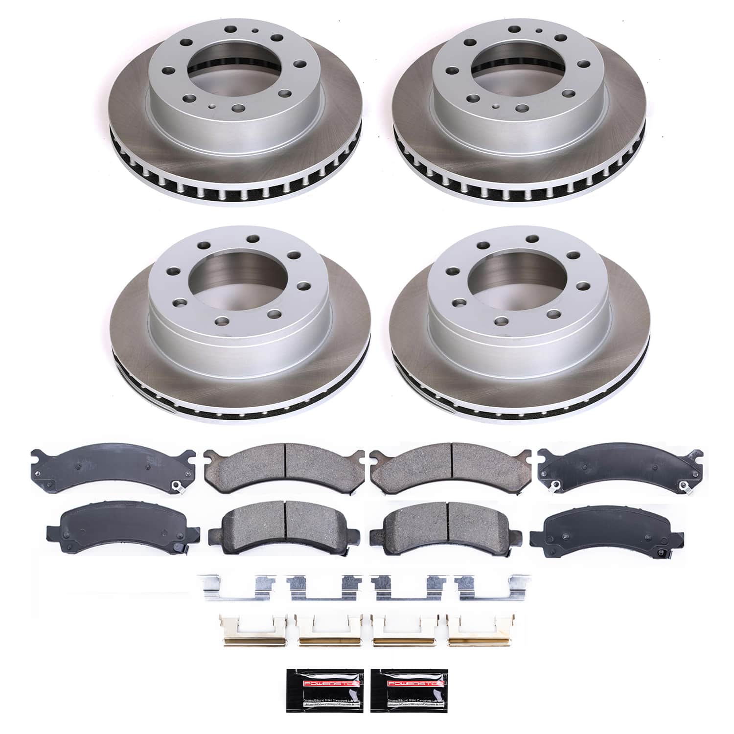 Power Stop SC2029 - Front And Rear Z17 Evolution Pad And Semi-Coated Rotor Kit vehicle fitment brake part