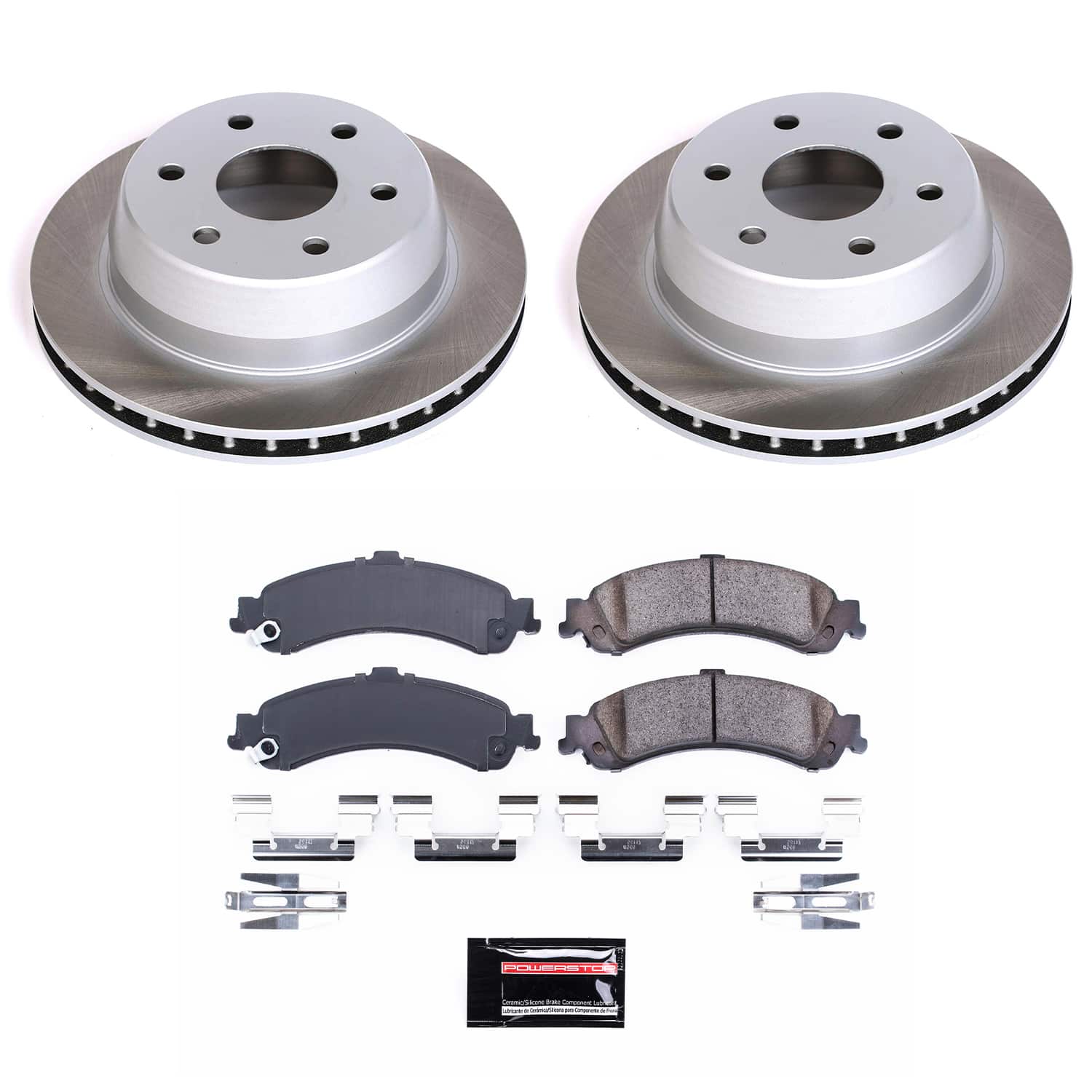 Power Stop SC2046 - Rear Z17 Evolution Pad And Semi-Coated Rotor Kit vehicle fitment brake part