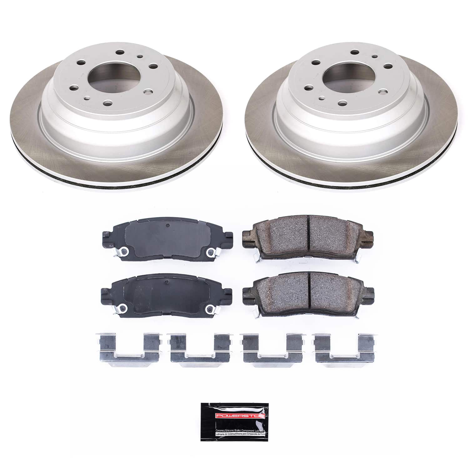 Power Stop SC2050 - Rear Z17 Evolution Pad And Semi-Coated Rotor Kit vehicle fitment brake part