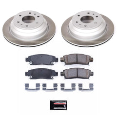 Power Stop SC2050 - Rear Z17 Evolution Pad And Semi-Coated Rotor Kit vehicle fitment brake part