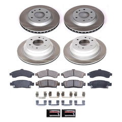 Power Stop SC2058 - Front And Rear Z17 Evolution Pad And Semi-Coated Rotor Kit vehicle fitment brake part