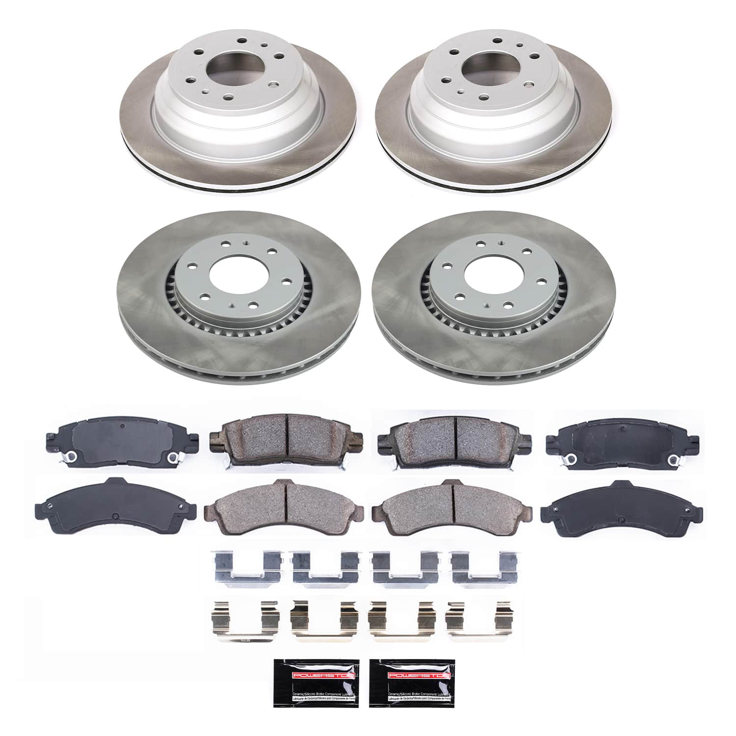 Power Stop SC2062 - Front And Rear Z17 Evolution Pad And Semi-Coated Rotor Kit vehicle fitment brake part
