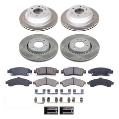 Power Stop SC2062 - Front And Rear Z17 Evolution Pad And Semi-Coated Rotor Kit vehicle fitment brake part